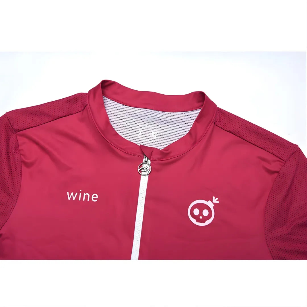 Skull Monton Wine Jersey-Rose