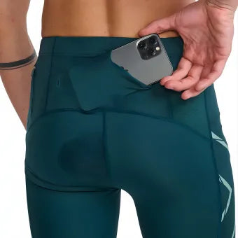 2XU MA5331b Light Speed Compression Shorts-Pine/Raft Reflective-S