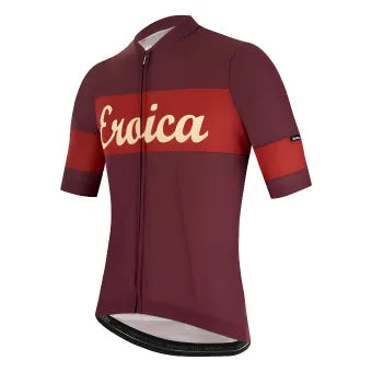 Santini Eroica Ruby Wool Jersey-Bordeaux