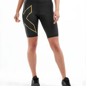 2XU MCS Run Shorts-M-Black/Gold Reflective