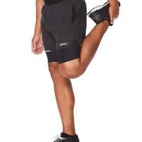 2XU AERO 2-IN-1 5 Inch Shorts-XL-Black/Silver