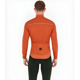 Santini Ready To Ride Unisex Wind Jacket-Rust