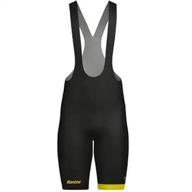 Santini Maillot Jaune Col De La Madeleine Bibshorts-Black