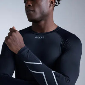 2XU MA6398a Core Compression Long Sleeve-Black/Silver-XL