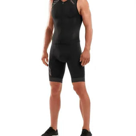 2XU Compression Full Zip Trisuit-S-Black/Gold