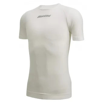 Santini Rete Baselayer (Short Sleeve)-White