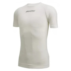 Santini Rete Baselayer (Short Sleeve)-White