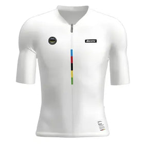 Santini UCI World Champion Mondo Unisex Jersey-White