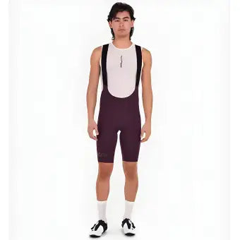 Santini Unico Edge Bibshorts-Burgundy
