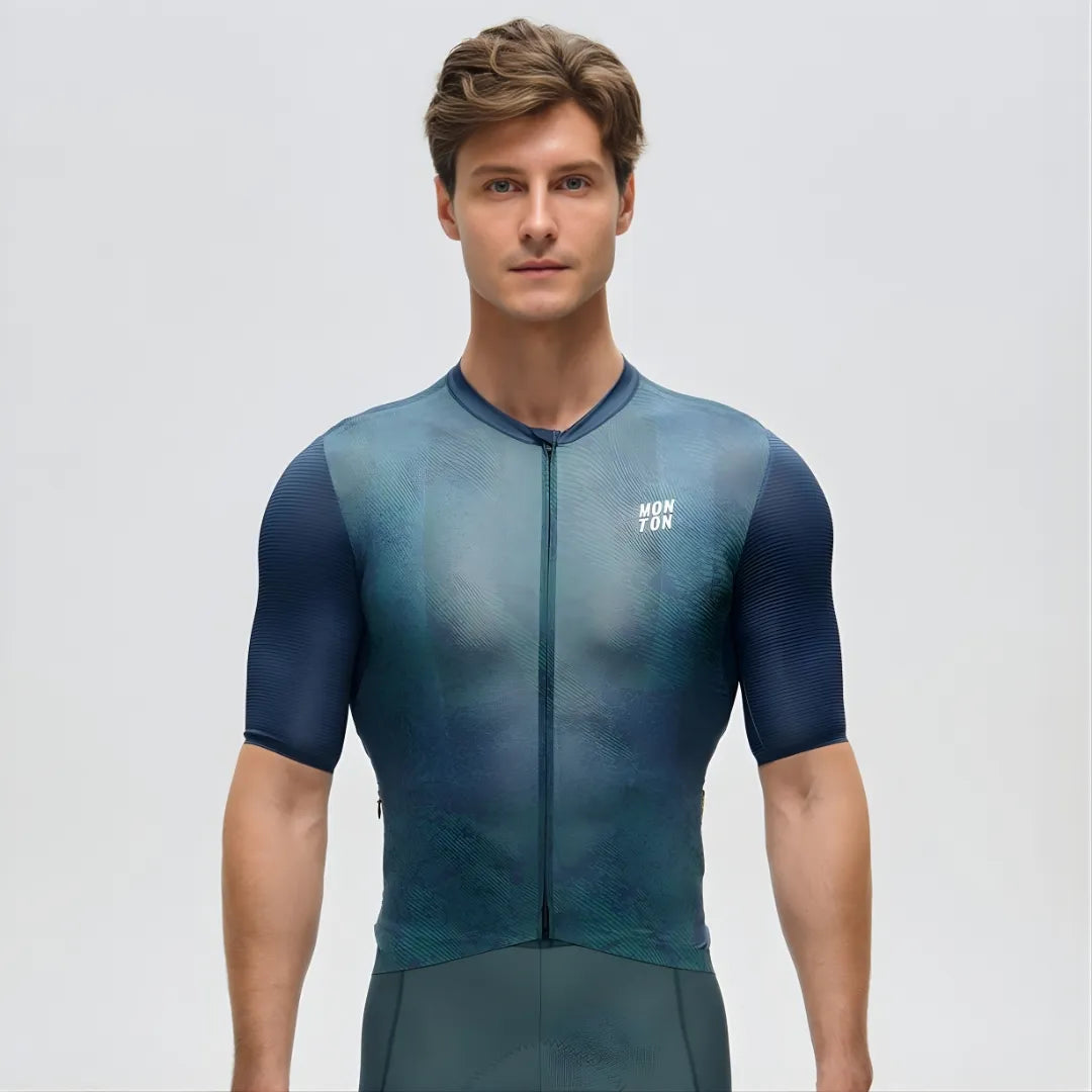 Monton Topography Jersey-Forest Blue