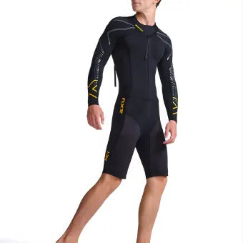 2XU MW5479C Propel SwimRun Wetsuit-Black/Ambition-M