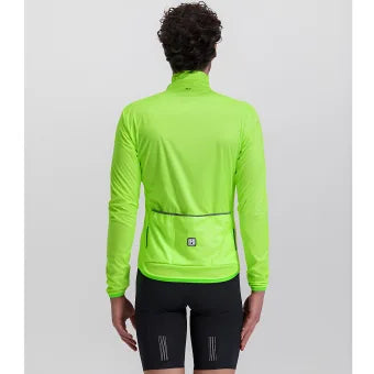 Santini Nebula Wind Jacket-Fluo Green