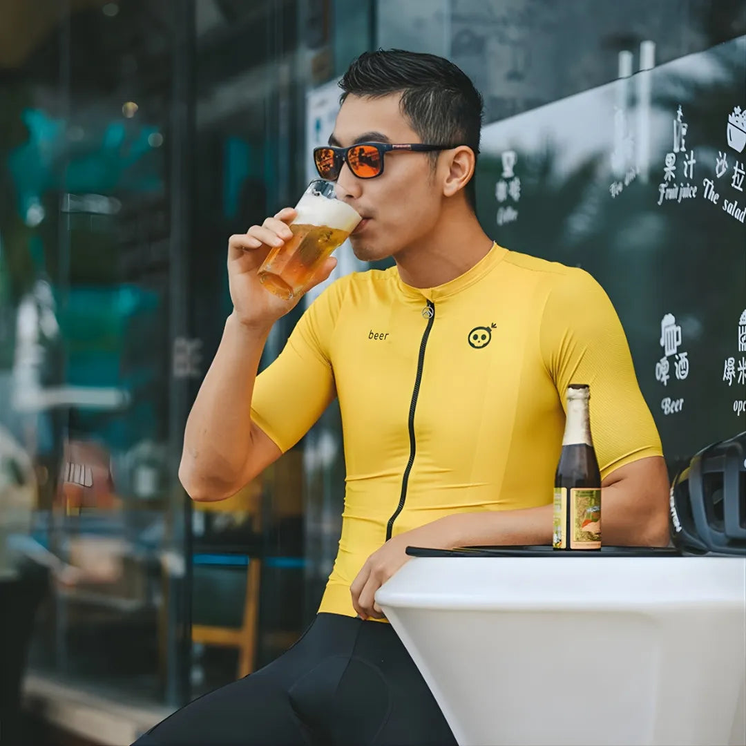 Skull Monton Beer Jersey-Yellow
