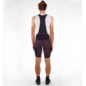 Santini Gravel Bibshorts-Burgundy
