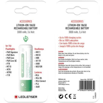 Led Lenser Battery 18650 - 501001