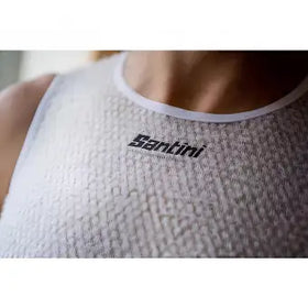 Santini Alpha Winter Baselayer (Sleeveless)-White