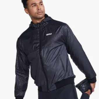 2XU Motion Windbreaker-XL-Embossed Monogram/Silver Reflective