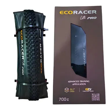 EcoRacer Lite Pro 700C Hybrid Bicycle Tyre, Foldable Tubeless Ready