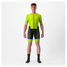 FREE SANREMO 2 SUIT SHORT SLEEVE-ELECTRIC LIME/NIAGARA BLUE