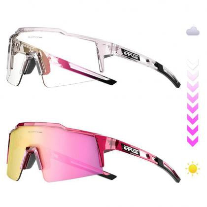 Kapvoe KE9023 Colour Changing Frame Photochromic Sunglasses-Pink