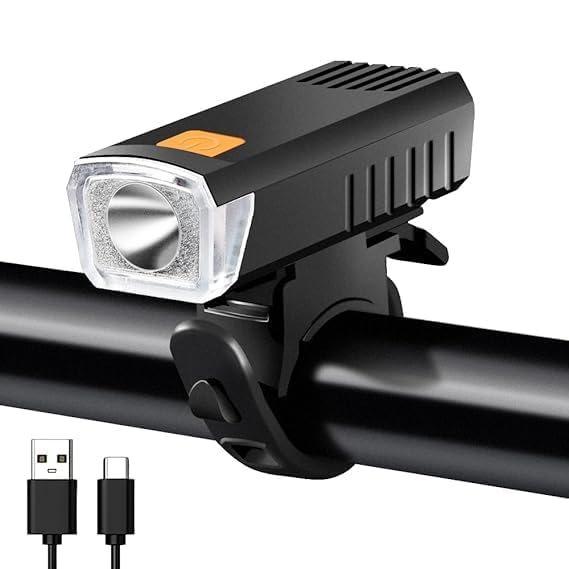 Super Bright USB Rechargeable LED Front Bicycles Light – Type-C