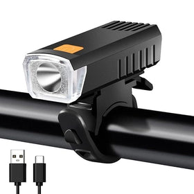 Super Bright USB Rechargeable LED Front Bicycles Light – Type-C