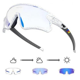 SCVCN S1 Coloured Photochromic Sunglasses-Blue/White