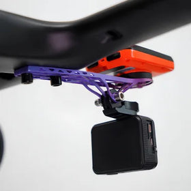 TOSEEK 3D Printed Titanium Alloy Bike Computer Mount – Blue/Purple