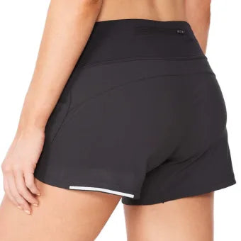 2XU Aero 4 Inch Shorts-M-Black/Silver