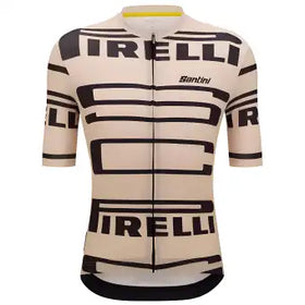 Santini Pirelli Sport Club Unisex Jersey-Beige
