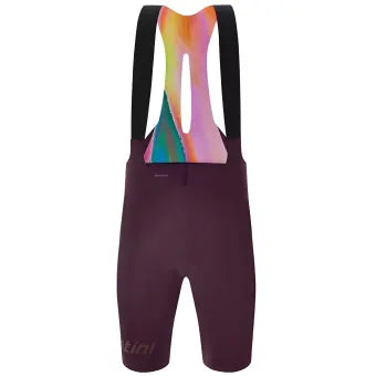 Santini Unico Edge Bibshorts-Burgundy