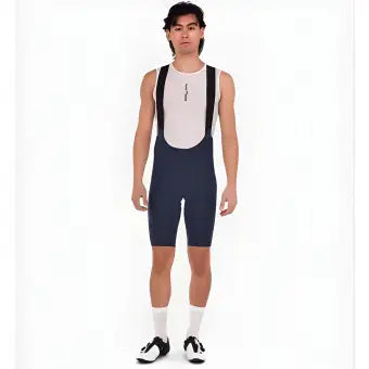 Santini Unico Edge Bibshorts-Navy Blue
