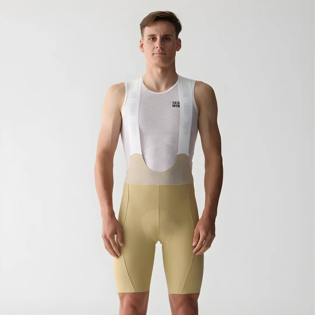 Skull Monton Minima Pro Bibshorts-Cornsilk Yellow