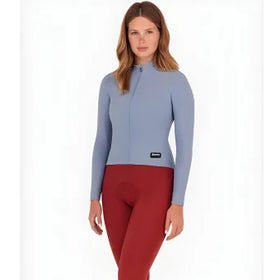Santini Ready To Ride Unisex Long Sleeve Jersey-Light Blue
