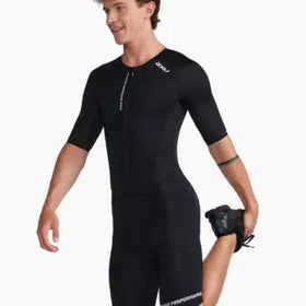 2XU Aero Sleeved Trisuit-S-Black/White