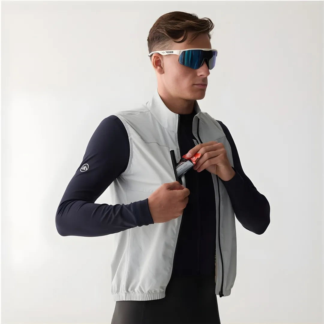 Monton Wind Hunter Windproof Vest-Grey