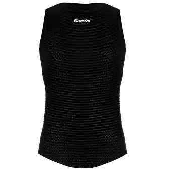 Santini Alpha Winter Unisex Baselayer (Sleeveless)-Black