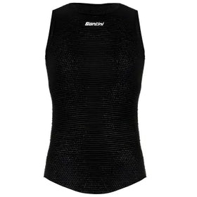 Santini Alpha Winter Unisex Baselayer (Sleeveless)-Black