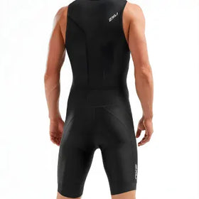 2XU Perform Front Zip Trisuit-S-Black/Black