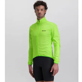 Santini Nebula Wind Jacket-Fluo Green