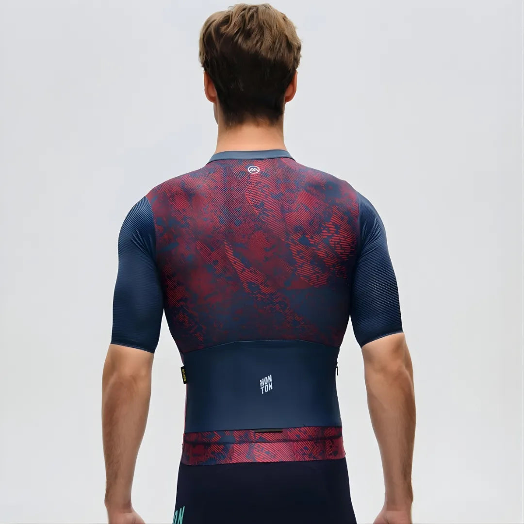Monton Topography Jersey-Crimson Navy