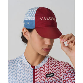 Valore V-Motiva Cycling Cap-Red/Sky