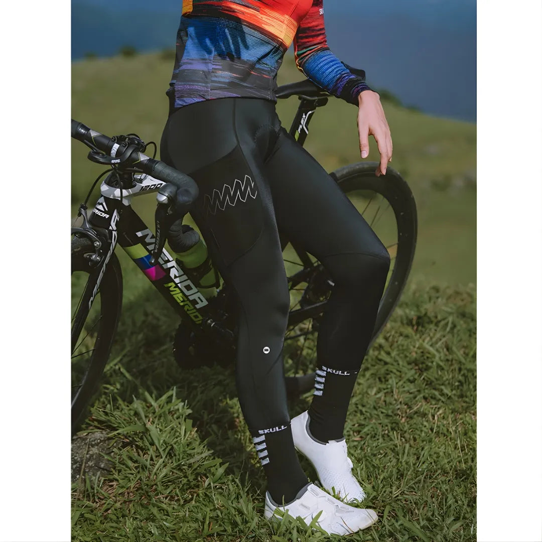 Monton Wmn Moto Summer Bibtights-Black