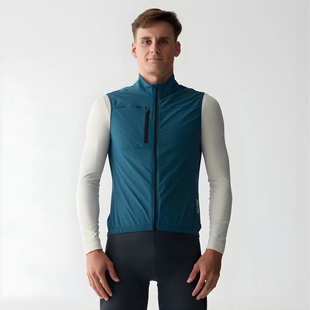 Monton Wind Hunter Windproof Vest-Nile Blue