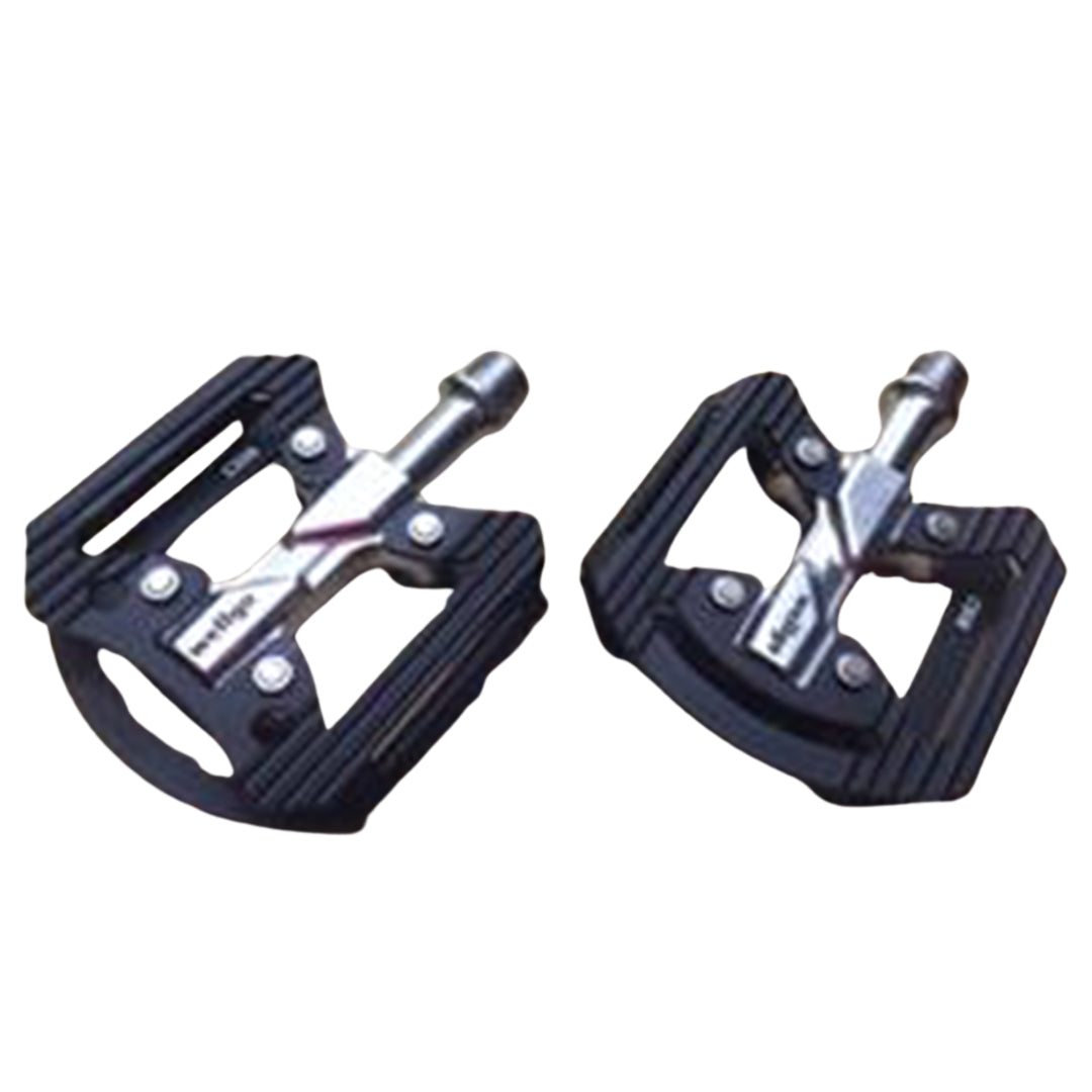Wellgo C-306 CNC Aluminium Flat Pedal-Black/Silver