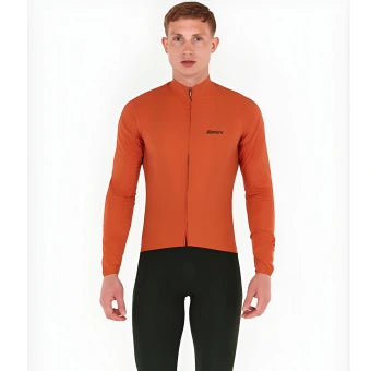 Santini Ready To Ride Unisex Wind Jacket-Rust