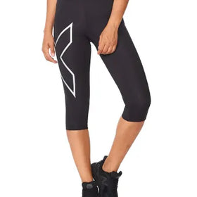 2XU Core Compression 3/4 Tights-S-Black/Silver