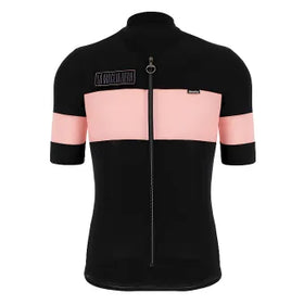 Santini Eroica Gazza Wool Jersey-Black