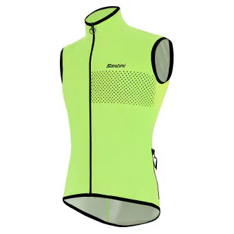 Santini Guard Nimbus Rain & Wind Vest-Fluo Green