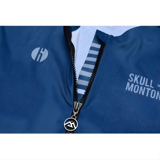Skull Monton Friday Long Sleeve Jersey-Grey Blue